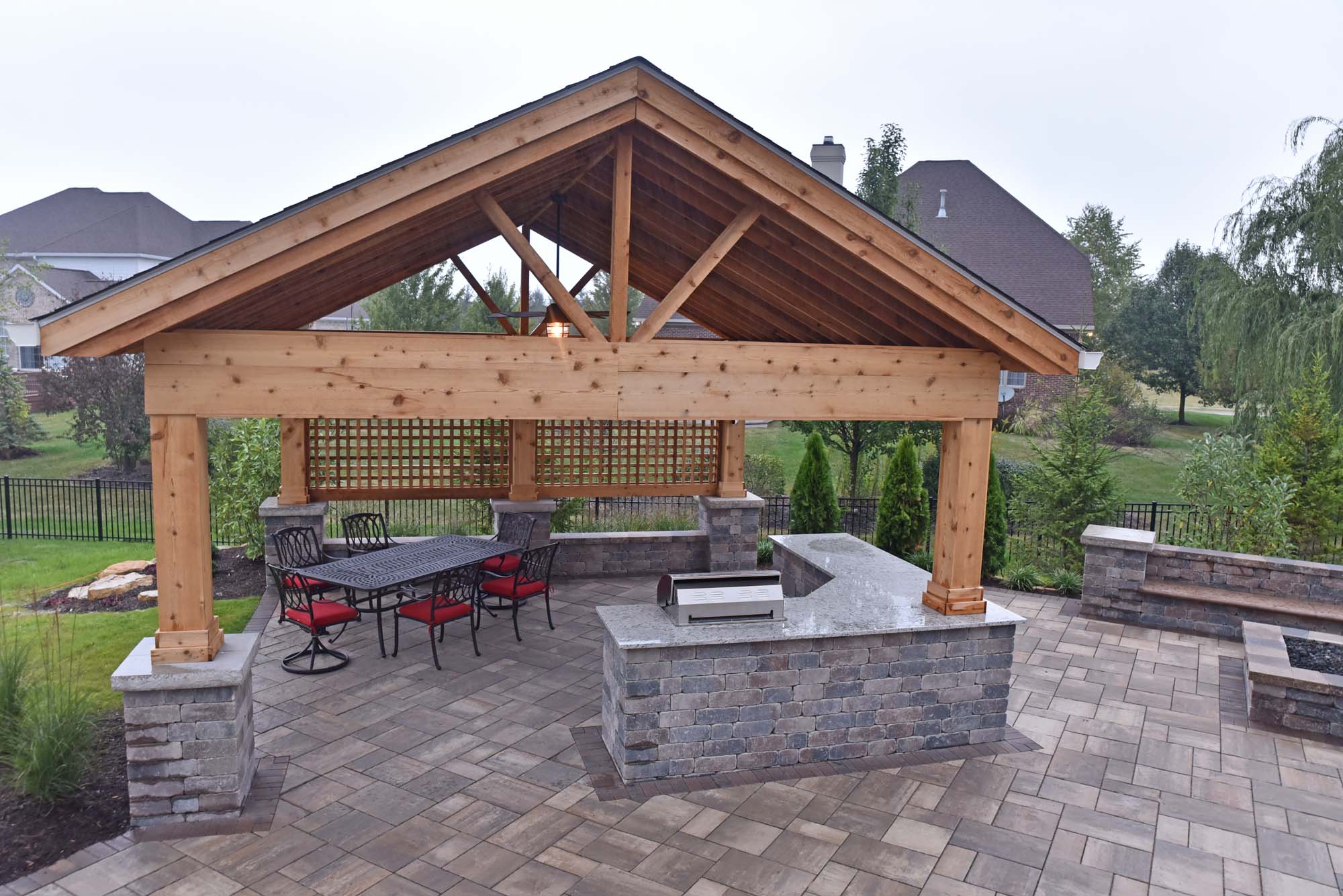 Covered Outdoor Kitchen 
